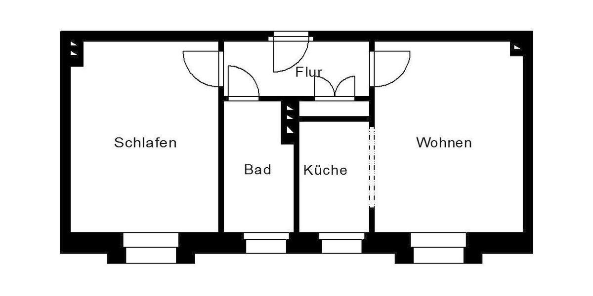 Etagenwohnung Plauen Altstadt - 2 Zimmer, 49 m&sup2;, 230&euro; | Angebot:24583510