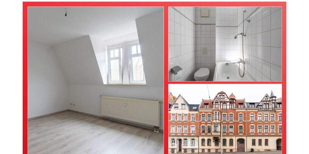 Etagenwohnung Plauen Südvorstadt - 2 Zimmer, 58 m&sup2;, 20.500&euro; | Angebot:25678799