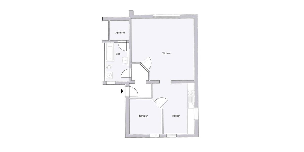 Etagenwohnung Schleiz - 2 Zimmer, 65 m&sup2;, 360&euro; | Angebot:24616021