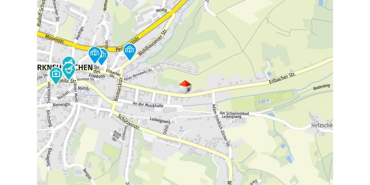 Etagenwohnung Markneukirchen - 2 Zimmer, 64 m&sup2;, 640&euro; | Angebot:24946763