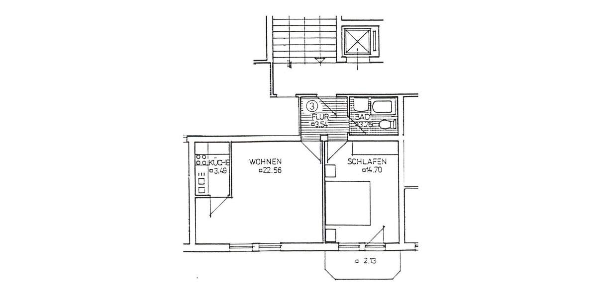 Etagenwohnung Plauen Westend - 2 Zimmer, 50 m&sup2;, 326&euro; | Angebot:25747159