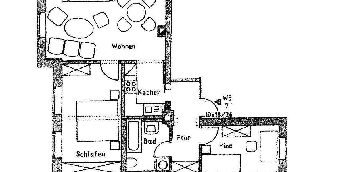 Etagenwohnung Oelsnitz/V. Oelsnitz - 3 Zimmer, 62 m&sup2;, 45.000&euro; | Angebot:25821697